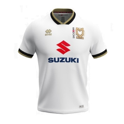 Milton Keynes Dons Home 2020/2021 Football Shirt Manufactured By Errea. The Club Plays Football In League One.