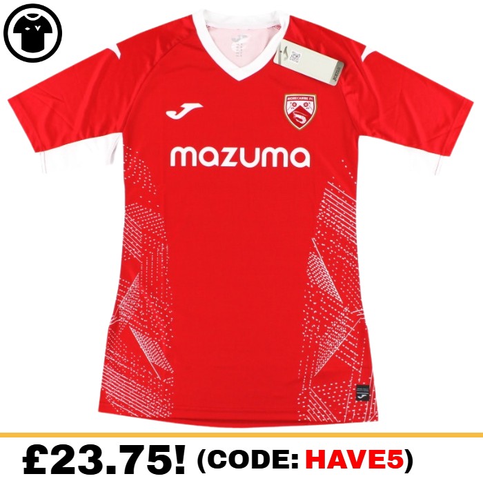 Morecambe Home 2022/2023 Football Shirt Manufactured By Joma. The Club Plays In England.