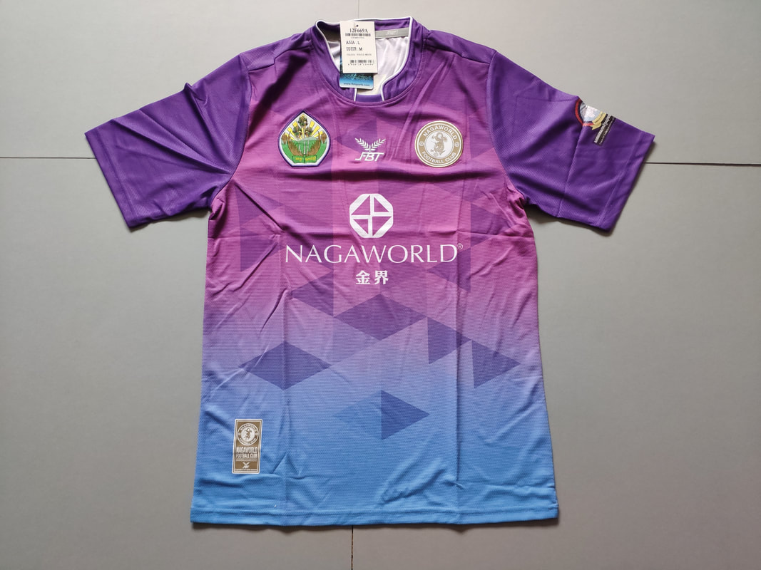 Nagaworld Home 2018 Football Shirt Manufactured By FBT. The team plays football in Cambodia.