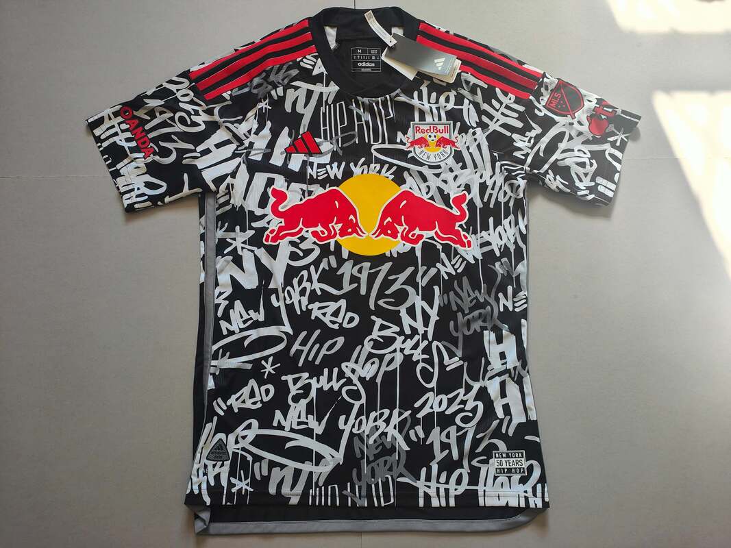 New York Red Bulls Third 2023 Football Shirt Manufactured By Adidas. The Club Plays Football In America.