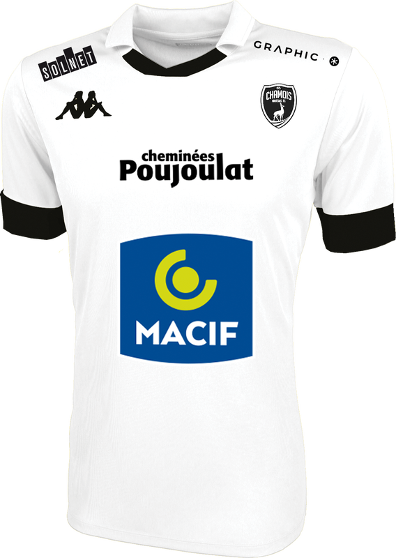 Niort​​​​ Away 2020/2021 Football Shirt Manufactured By Kappa. The Club Plays Football In France.