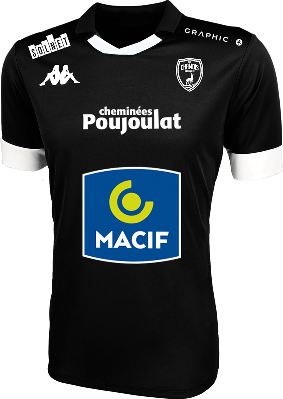 Niort​​​​ Third 2020/2021 Football Shirt Manufactured By Kappa. The Club Plays Football In France.