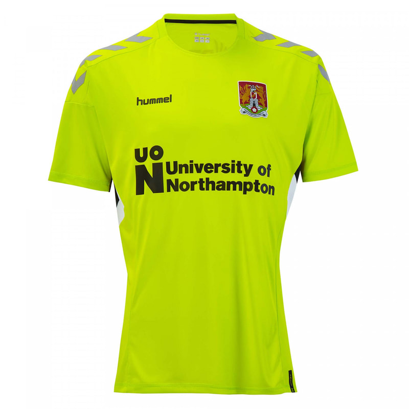 Northampton Town Third 2020/2021 Football Shirt Manufactured By Hummel. The Club Plays Football In England.