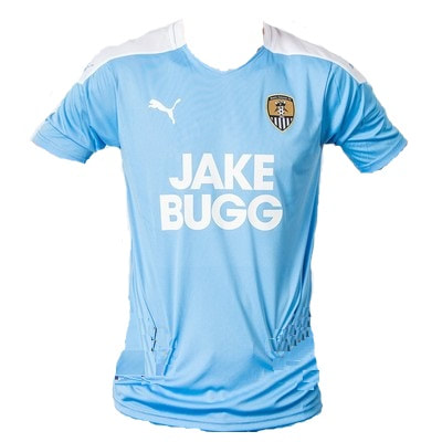 Notts County Away 2020/2021 Football Shirt Manufactured By Puma. The Club Plays Football In England.