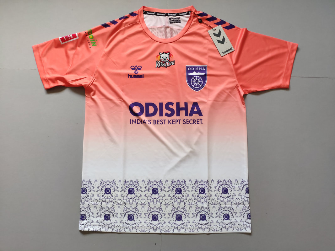 Odisha FC Away 2021/202 Football Shirt Manufactured By Hummel. The Club Plays Football In India.
