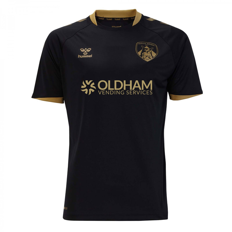 Oldham Athletic Third 2020/2021 Football Shirt Manufactured By Hummel. The Club Plays Football In England.