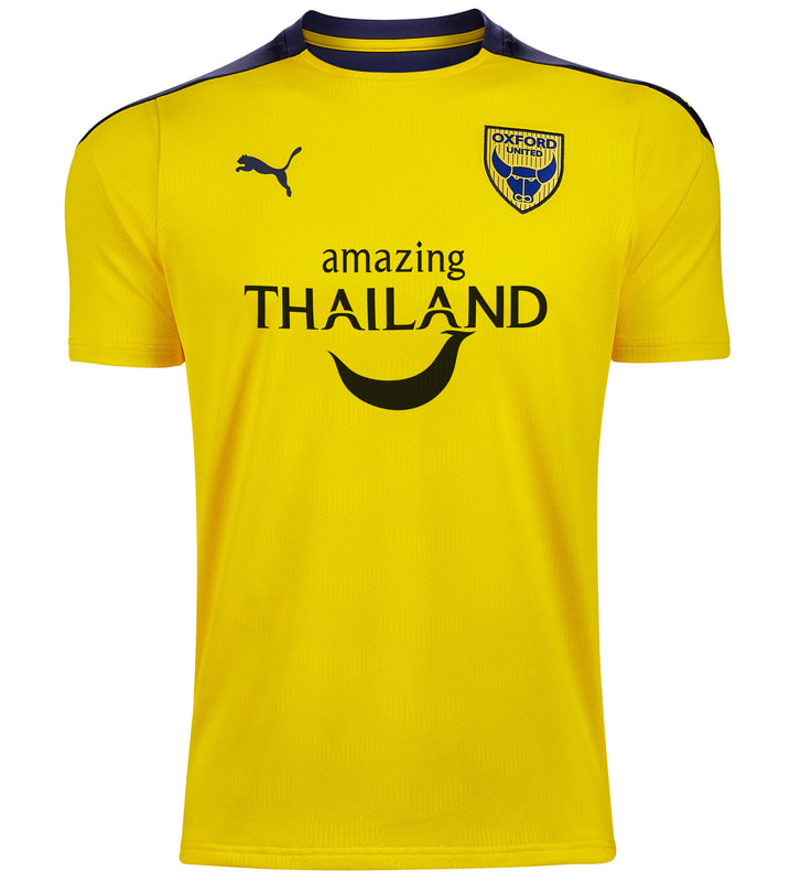 Oxford United Home 2020/2021 Football Shirt Manufactured By Puma. The Club Plays Football In League One.
