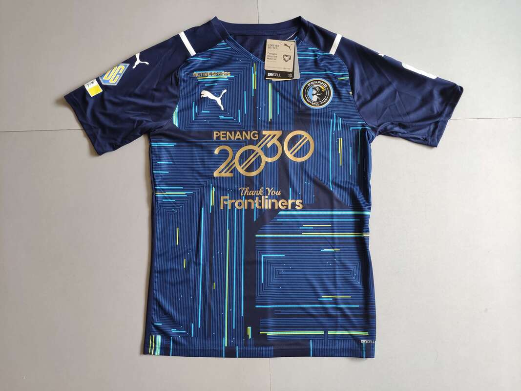 Penang F.C. Home 2021 Football Shirt Manufactured By Puma. The Club Plays Football In Malaysia.