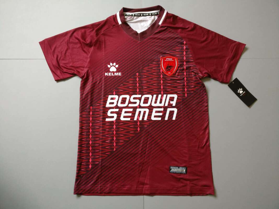 PSM Makassar Home 2017 Football Shirt Manufactured By Kelme. The Team Plays Football In Indonesia.