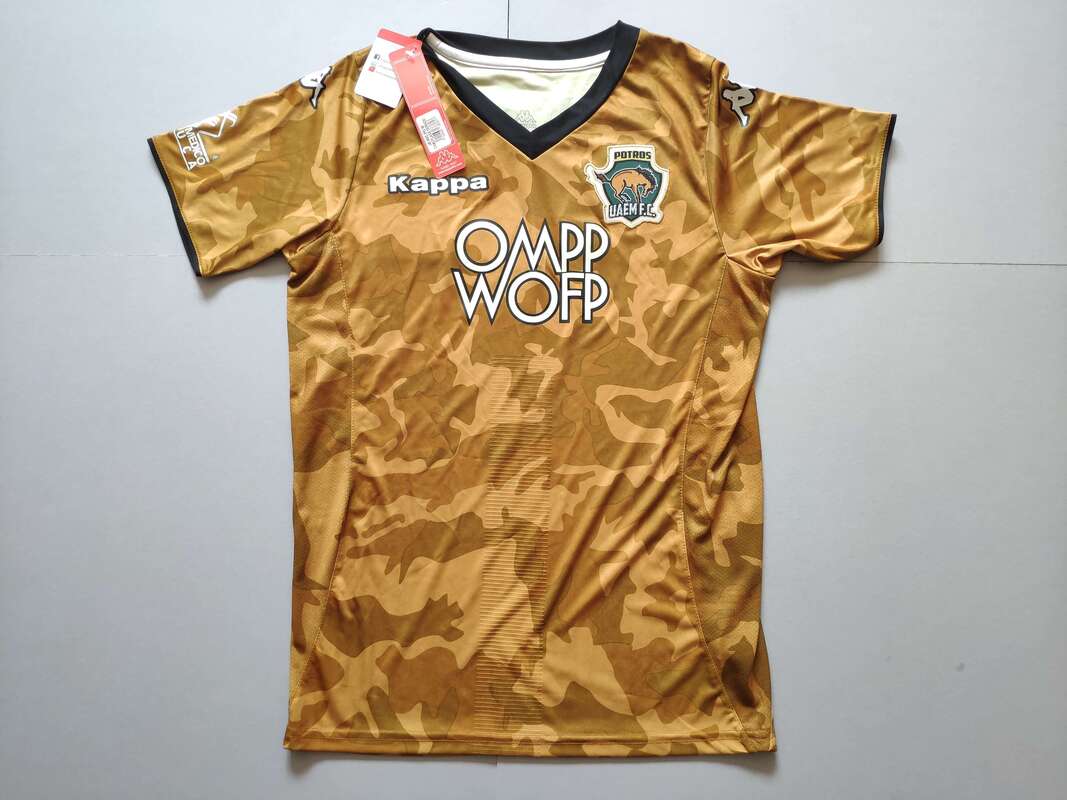 Potros UAEM Away 2018/2019 Football Shirt Manufactured By Kappa. The Club Plays Football In Mexico.