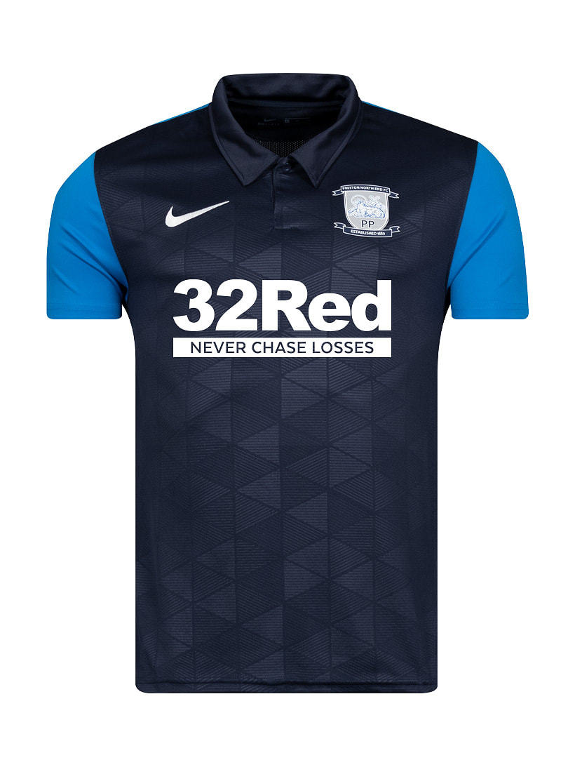 Preston North End Away 2020/2021 Football Shirt Manufactured By Nike. The Club Plays Football In The Championship.