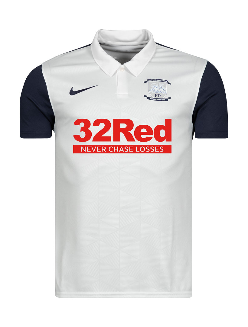 Preston North End Home 2020/2021 Football Shirt Manufactured By Nike. The Club Plays Football In The Championship.