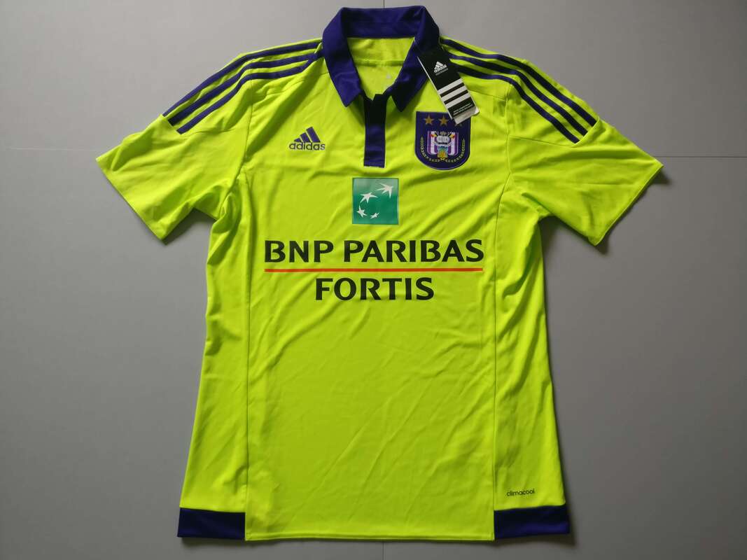 R.S.C. Anderlecht Away 2015/2016 Football Shirt Manufactured By Adidas. The Team Plays Football In Belgium.