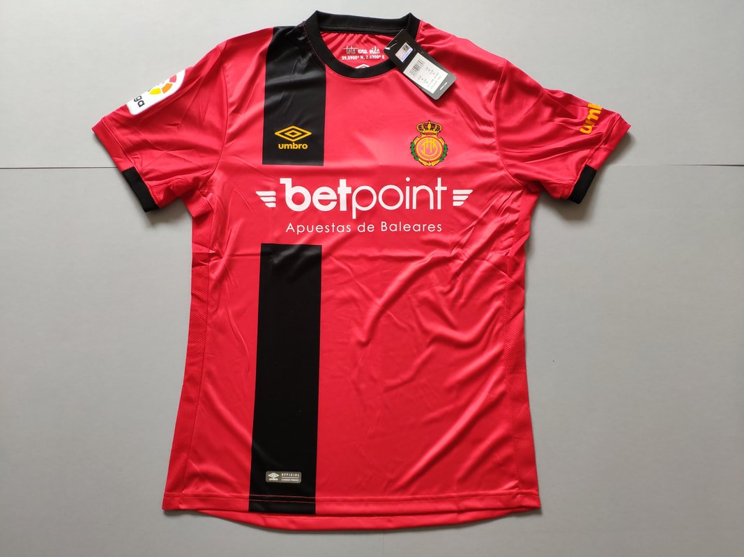 RCD Mallorca Home 2018/2019 Football Shirt Manufactured By Umbro. The Team Plays Football In Spain.