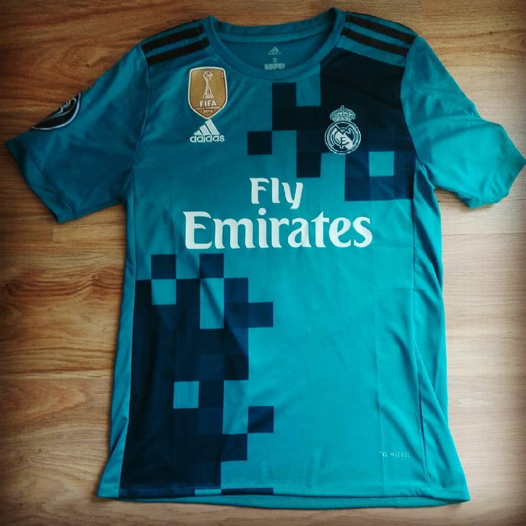 Real Madrid Third 2017/2018 Shirt. Club Football Shirts.
