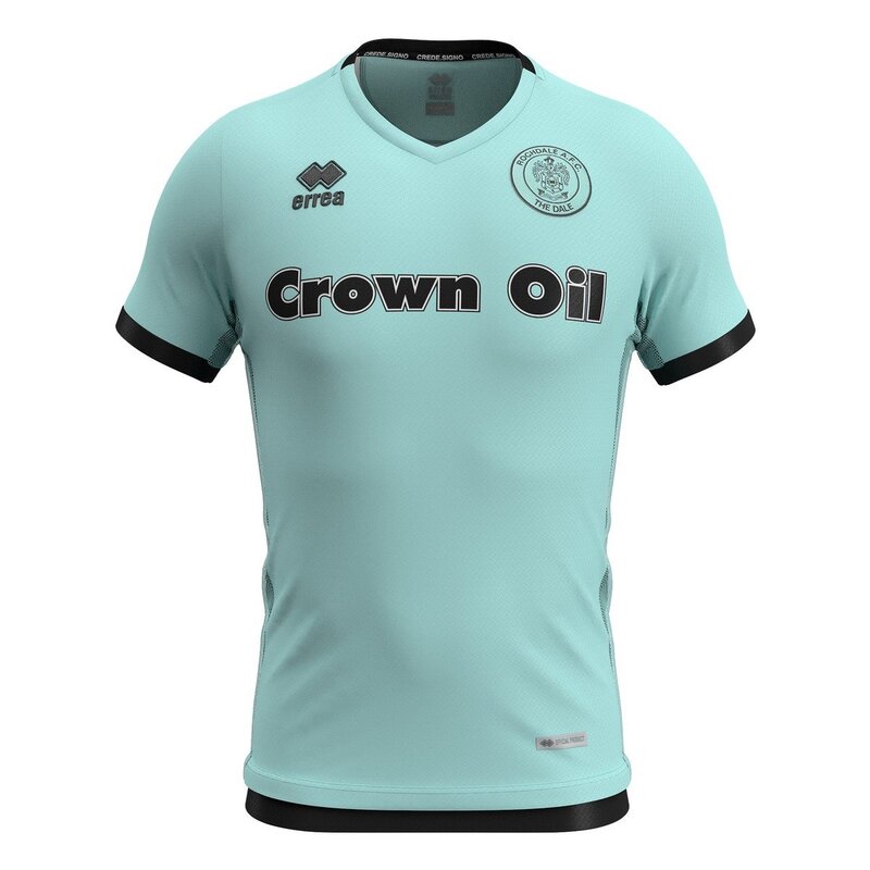 Rochdale Away 2020/2021 Football Shirt Manufactured By Errea. The Club Plays Football In League One.