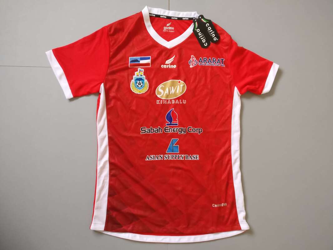 Sabah FA Home 2018 Football Shirt Manufactured By Carino. The Team Plays Football In Malaysia.
