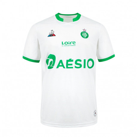 Saint-Étienne​​​​ Away 2020/2021 Football Shirt Manufactured By Le Coq Sportif. The Club Plays Football In France.