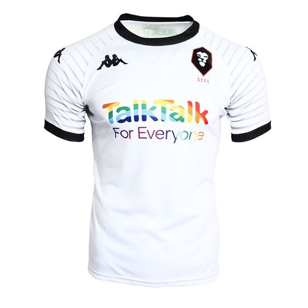 Salford City Away 2020/2021 Football Shirt Manufactured By Kappa. The Club Plays Football In England.