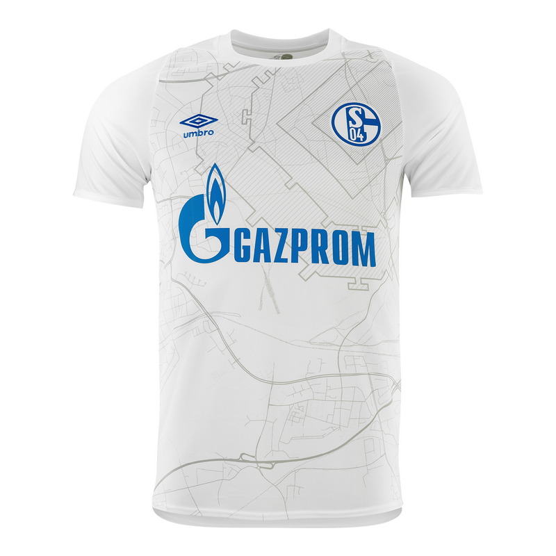 Schalke 04 Away 2020/2021 Football Shirt Manufactured By Umbro. The Club Plays Football In Germany.