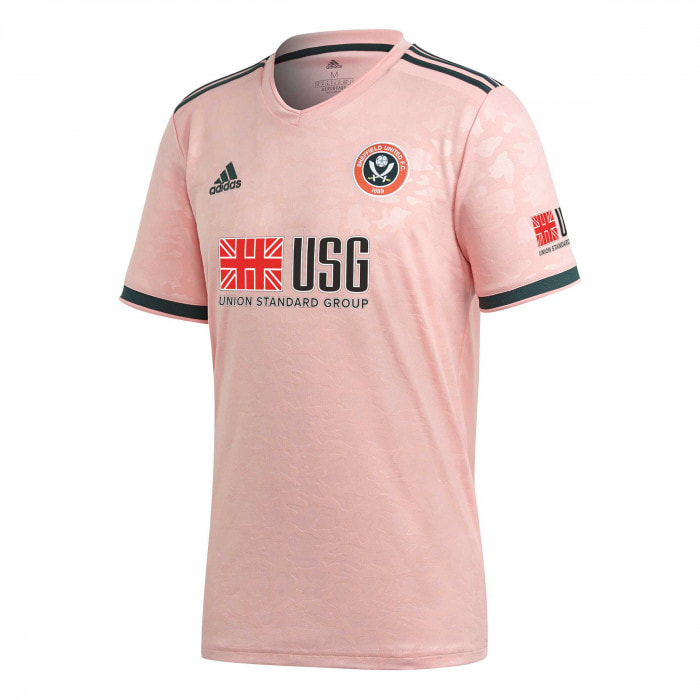 Sheffield United 2020/2021 Away Football Shirt Manufactured By Adidas. The Club Plays Football In England.