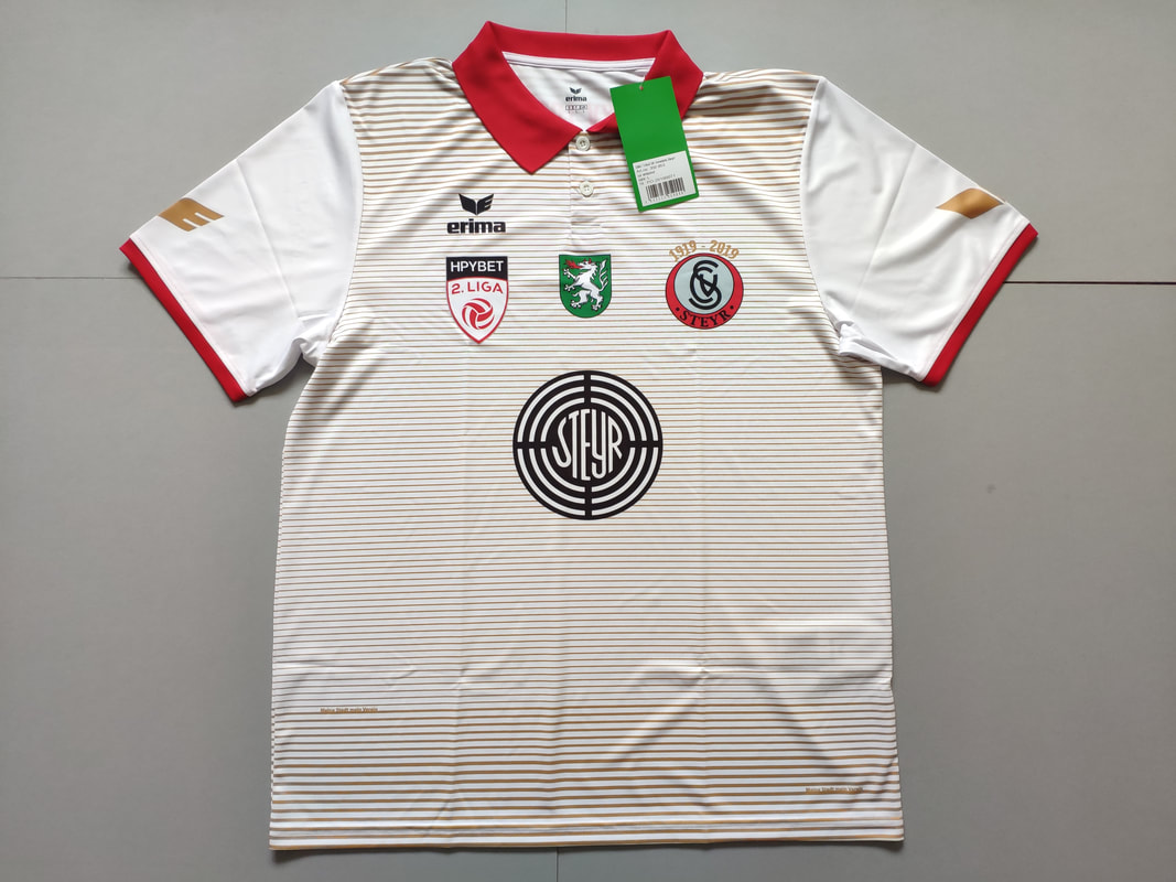 SK Vorwärts Steyr Centennial 2019 Football Shirt Manufactured By Erima. The Club Plays Football In Austria.