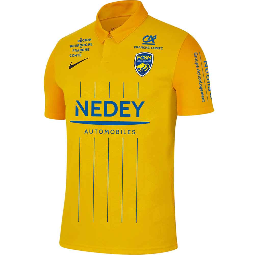 Sochaux​​​​ Home 2020/2021 Football Shirt Manufactured By Nike. The Club Plays Football In France.