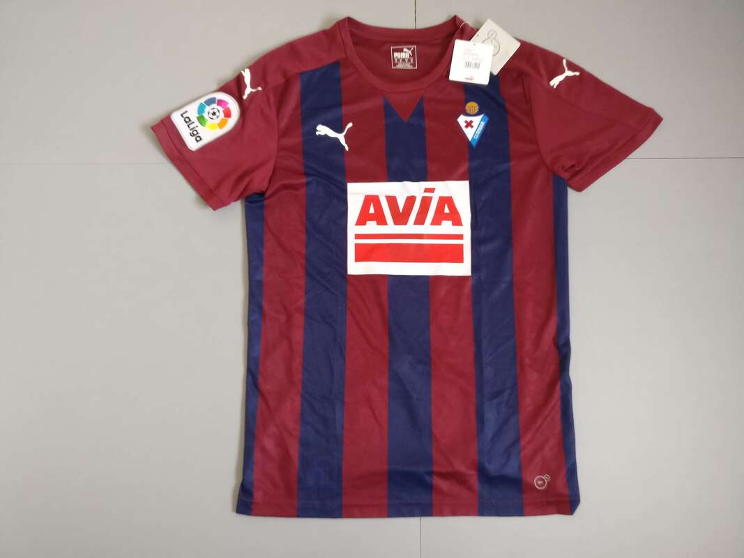 SD Eibar Home 2016/2017 Football Shirt Manufactured By Puma. The Club Plays Football In Spain.
