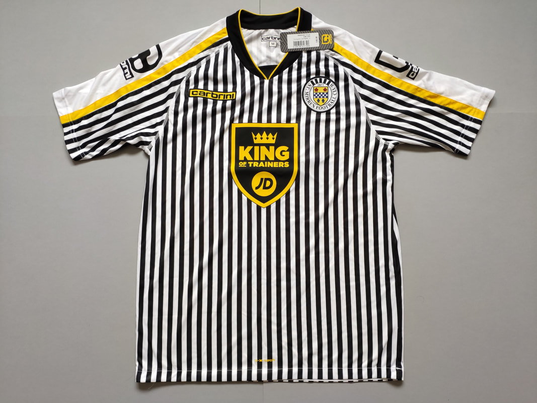 St. Mirren F.C Home 2014/2015 Football Shirt Manufactured By Carbrini. The teams plays football in Scotland.