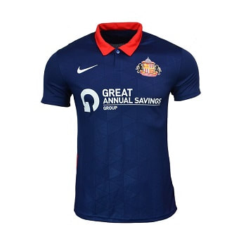 Sunderland Away 2020/2021 Football Shirt Manufactured By Nike. The Club Plays Football In League One.