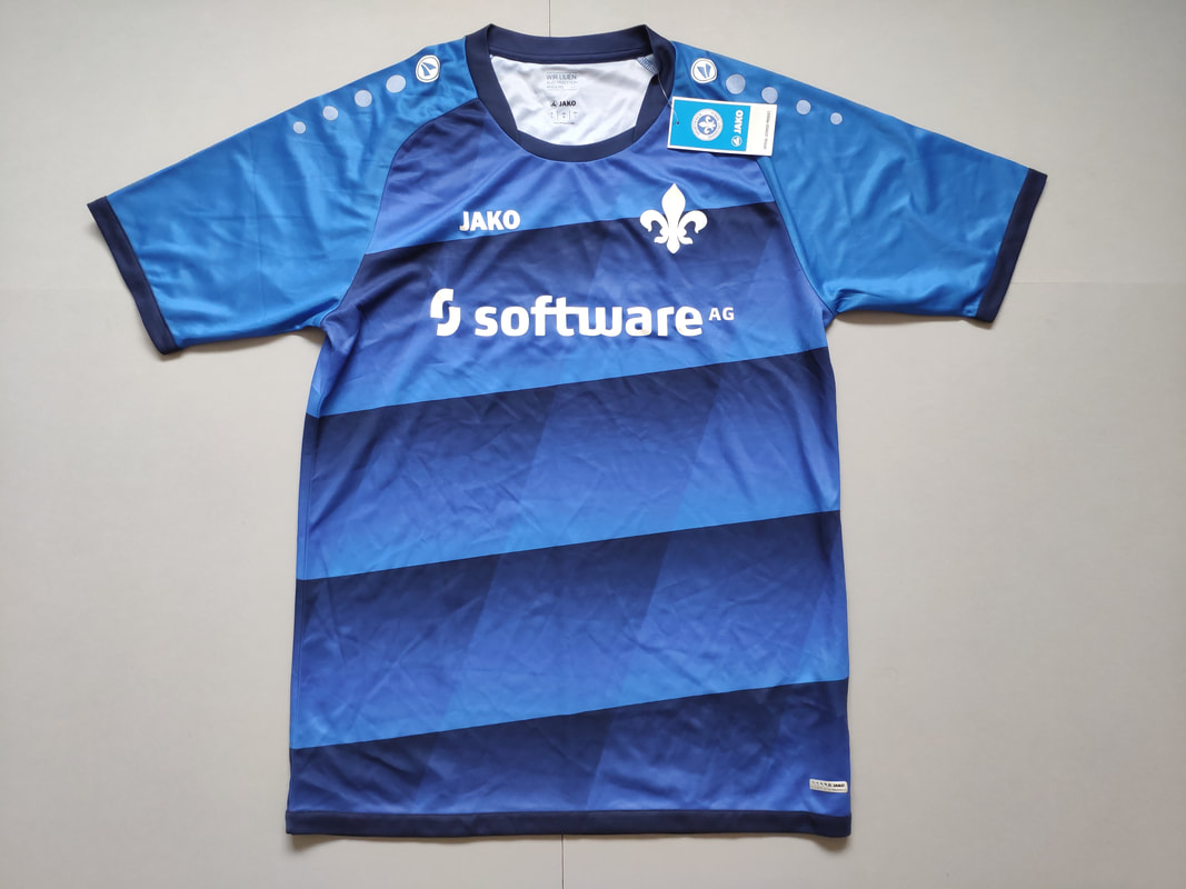 SV Darmstadt 98 Home 2016/2017 Football Shirt Manufactured By Jako. The Club Plays Football In Germany.