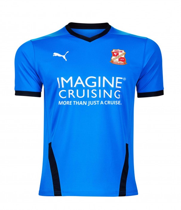 Swindon Town Away 2020/2021 Football Shirt Manufactured By Puma. The Club Plays Football In England.