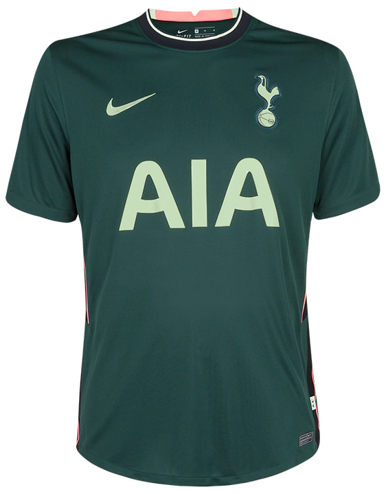 Tottenham Hotspur 2020/2021 Away Football Shirt Manufactured By Nike. The Club Plays Football In England.