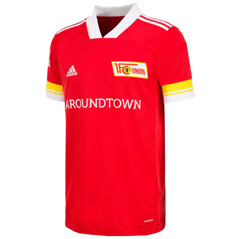 Union Berlin Home 2020/2021 Football Shirt Manufactured By Adidas. The Club Plays Football In Germany.