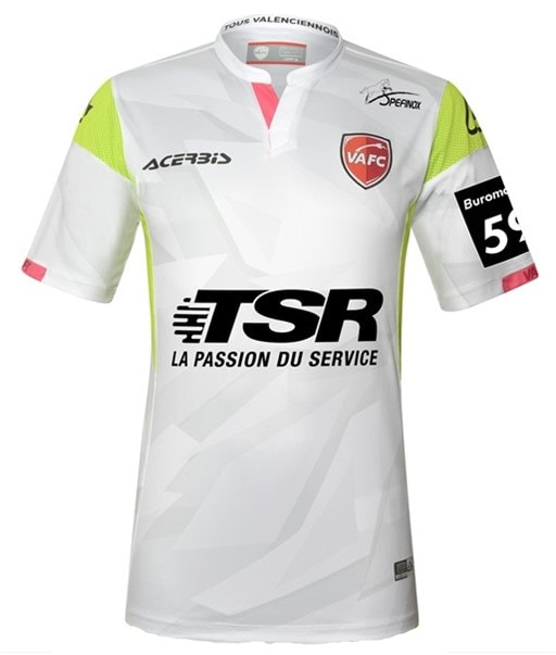Valenciennes​​​​ Away 2020/2021 Football Shirt Manufactured By Acerbis. The Club Plays Football In France.