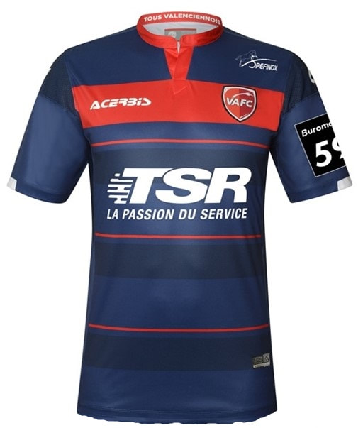 Valenciennes​​​​ Third 2020/2021 Football Shirt Manufactured By Acerbis. The Club Plays Football In France.