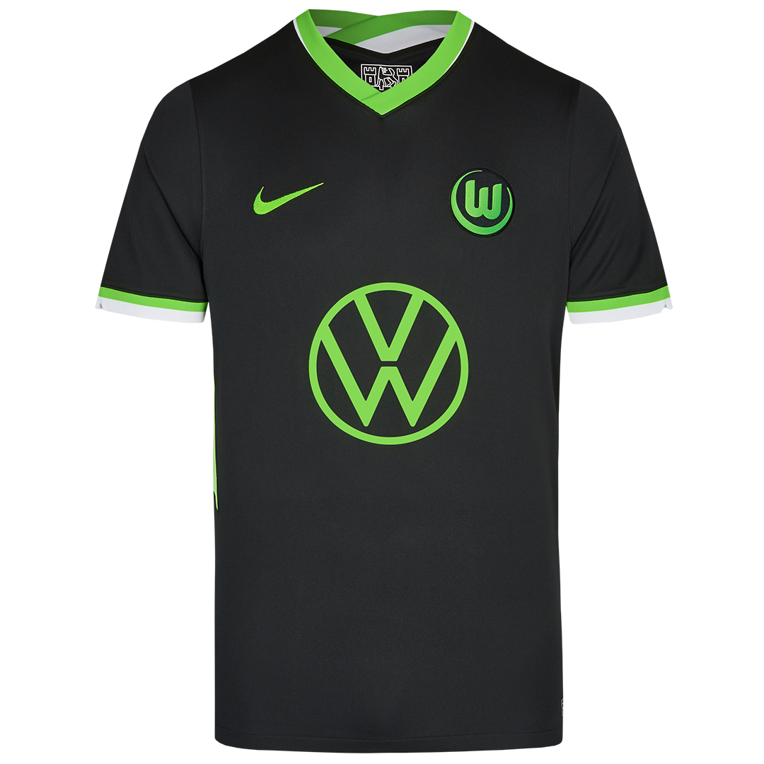 VfL Wolfsburg Away 2020/2021 Football Shirt Manufactured By Nike. The Club Plays Football In Germany.
