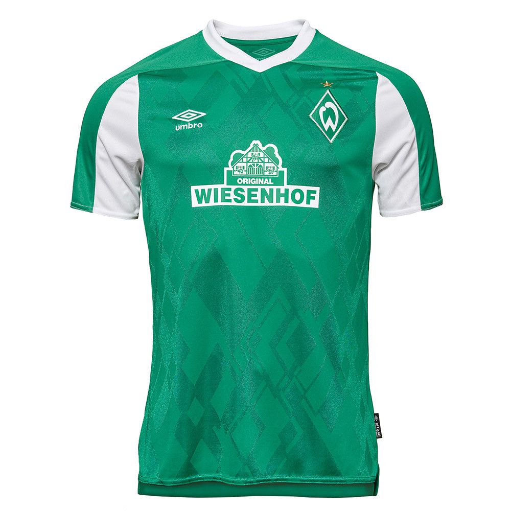 Werder Bremen Home 2020/2021 Football Shirt Manufactured By Umbro. The Club Plays Football In Germany.
