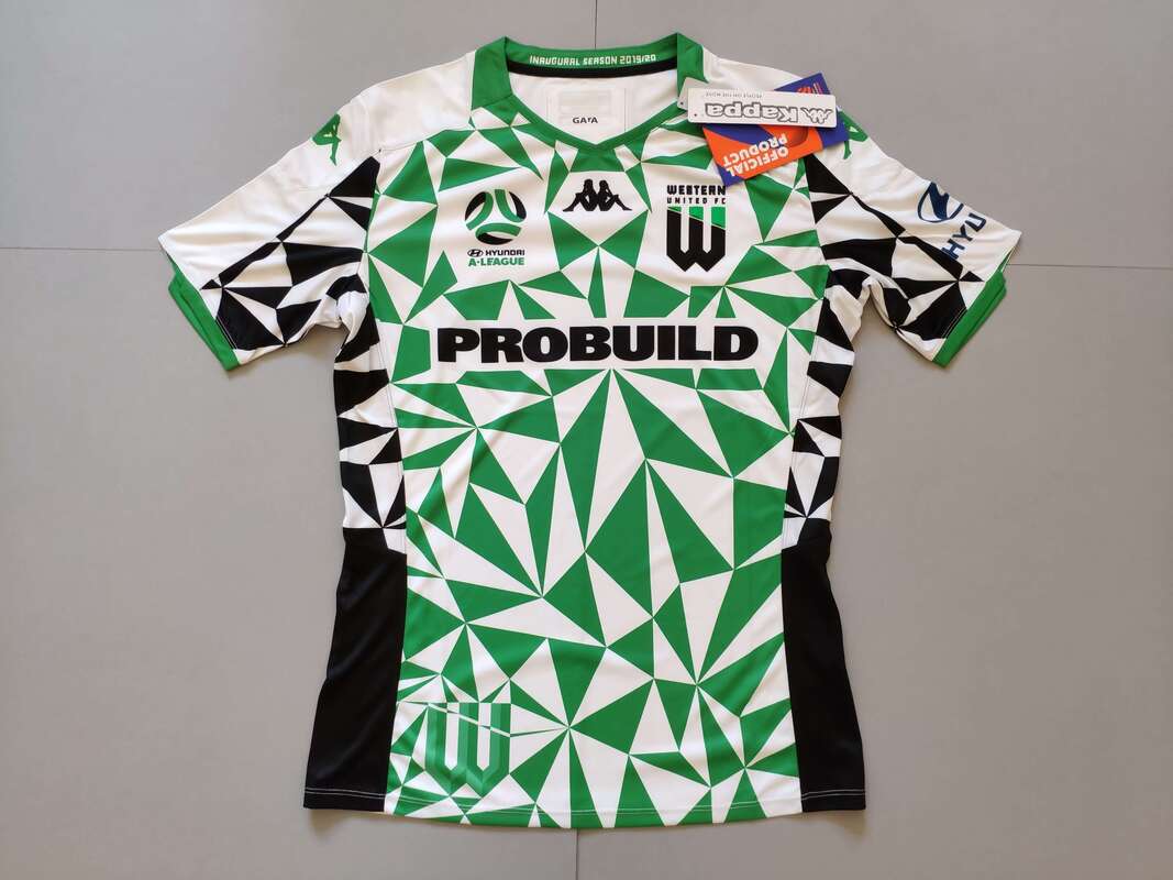 Western United FC Away 2019/2020 Football Shirt Manufactured By Kappa. The Club Plays Football In Australia.
