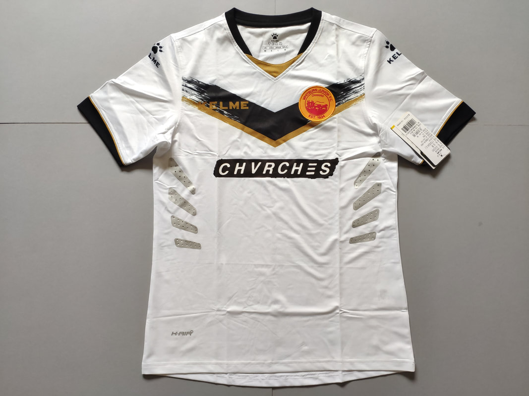 Whitburn Juniors FC Away 2018/2019 Football Shirt Manufactured By Kelme. The Club Plays Football In Scotland.