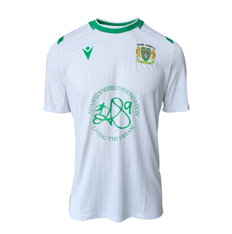 Yeovil Town Away 2020/2021 Football Shirt Manufactured By Macron. The Club Plays Football In England.