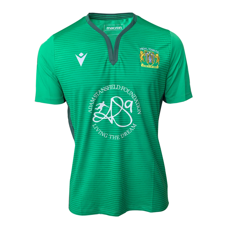 Yeovil Town Home 2020/2021 Football Shirt Manufactured By Macron. The Club Plays Football In England.